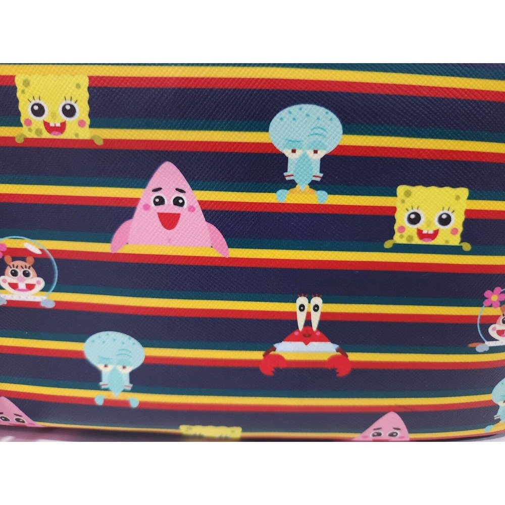 SpongeBob SquarePants Nickelodeon Chibi Striped Mini Backpack Loungefly Style - Picture 12 of 12